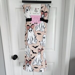 Ghoulie Glam Girly Ghost Boo-tiful Plush Throw Spooky and Cute 60 x 70 in - NWT